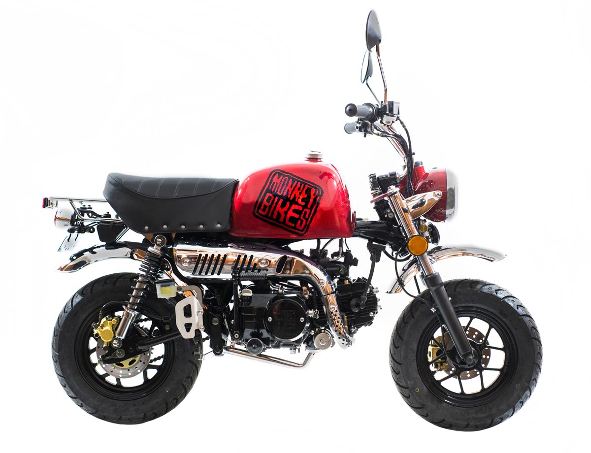 Monkey Bike Gorilla 125cc, color rojo