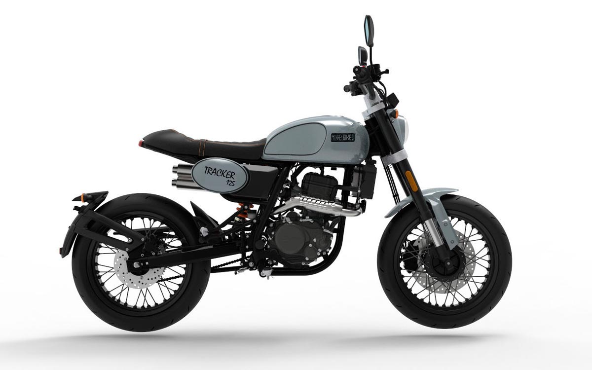Monkey Bike Tracker, color gris