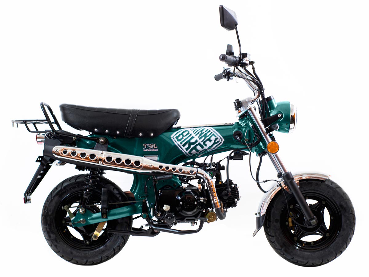 Monkey Bike Dax 50cc, color verde